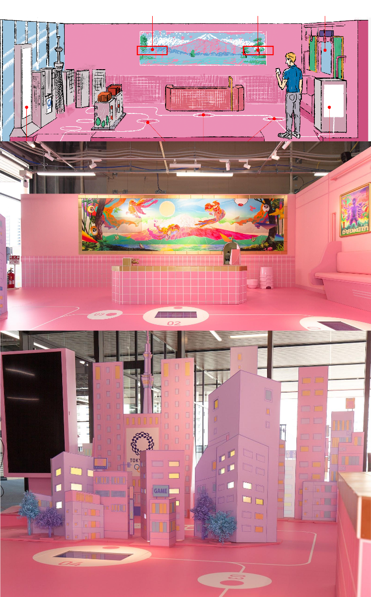 Instagram photo and video booth at the Tokyo 2020 Olympic Village
